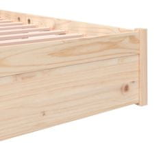 Vidaxl Posteljni okvir iz trdnega lesa 160x200 cm