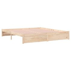 Vidaxl Posteljni okvir iz trdnega lesa 180x200 cm 6FT