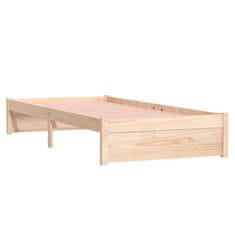 Vidaxl Posteljni okvir iz trdnega lesa 90x200 cm