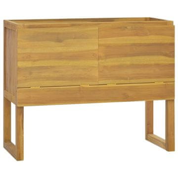 Vidaxl vidaXL Kopalniška omarica 90x45x75 cm masivni tikov les