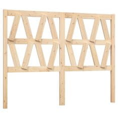 Vidaxl Posteljno vzglavje 141x4x100 cm trdna borovina