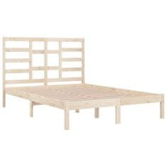 Vidaxl Posteljni okvir iz trdnega lesa 120x200 cm