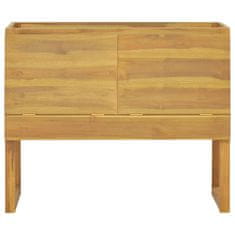 Vidaxl Kopalniška omarica 90x45x75 cm trdna tikovina