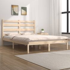 Vidaxl Posteljni okvir iz trdne borovine 150x200 cm 5FT