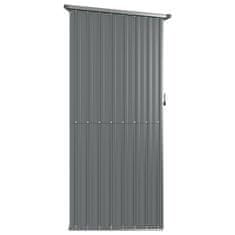 Vidaxl Vrtna lopa siva 118,5x97x209,5 cm pocinkano jeklo