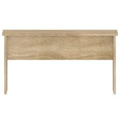 Vidaxl Klubska mizica sonoma hrast 80x50,5x41,5 cm konstruiran les