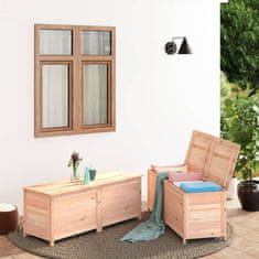Vidaxl Zunanja škatla za blazine 150x50x56 cm trden les jelke