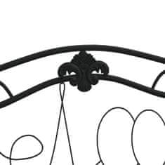 Vidaxl Vrtna klop za 2 osebi, 104 cm, črna, jeklena