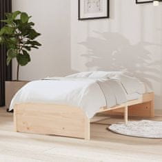Vidaxl Posteljni okvir iz trdnega lesa 75x190 cm 2FT6