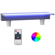 shumee Vodni slap z RGB LED osvetlitvijo, akril, 60 cm