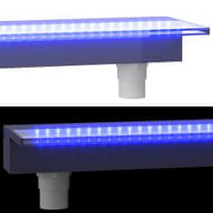 Vidaxl Vodni slap z RGB LED osvetlitvijo, akril, 60 cm