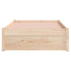 Vidaxl Posteljni okvir iz trdnega lesa 75x190 cm 2FT6