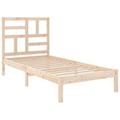 Vidaxl Posteljni okvir iz trdnega lesa 90x200 cm