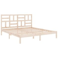 Vidaxl Posteljni okvir iz trdnega lesa 180x200 cm 6FT