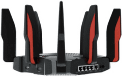 TP-Link Archer GX90 AX6600 brezžični usmerjevalnik, Tri Band Gigabit, Wi-Fi 6, črn/rdeč