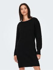 Jacqueline de Yong Ženska obleka JDYMARCO Regular Fit 15259216 Black MELANGE (Velikost L)