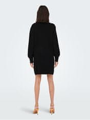 Jacqueline de Yong Ženska obleka JDYMARCO Regular Fit 15259216 Black MELANGE (Velikost L)