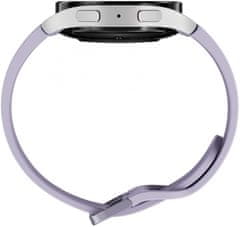 Samsung Galaxy Watch5 (SM-R900) pametna ura, 40 mm, BT, srebrna, vijoličen pašček