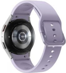 Samsung Galaxy Watch5 (SM-R900) pametna ura, 40 mm, BT, srebrna, vijoličen pašček