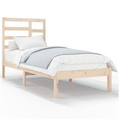 Vidaxl Posteljni okvir iz trdnega lesa 90x200 cm