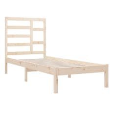 Vidaxl Posteljni okvir iz trdnega lesa 90x190 cm 3FT