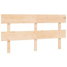 Vidaxl Posteljno vzglavje 154x3x81 cm trdna borovina