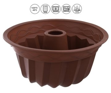 Orion Silikonski model za torte ¤23,5cm rjave barve