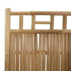 shumee Paravan 4-delni iz bambusa 160x180 cm