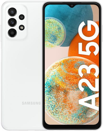 Samsung Galaxy A23 5G (A236) pametni telefon, 4GB/128GB, bel (SM-A236BZWVEUE)
