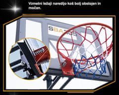 Pro prenosni košarkarski set, 245–305 cm