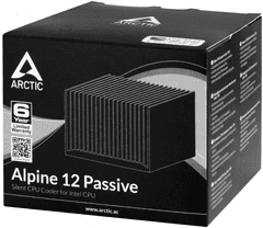 Arctic Cooling Alpine 12 Passive hladilnik, za desktop procesorje Intel, črn (ACALP00024A)