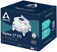 Arctic Alpine 17 CO hladilnik, za desktop procesorje Intel, črn (ACALP00041A)
