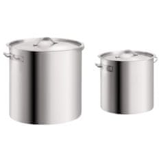 Vidaxl Lonci za juho 2 kosa 71/36 L nerjaveče jeklo