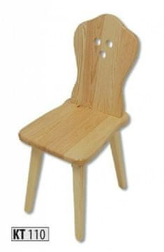 eoshop Stol KT110 iz masivnega lesa (barva lesa: Gray)