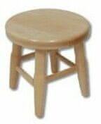 eoshop Stol KT246 iz masivnega lesa (barva lesa: oreh)