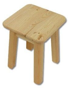 eoshop Stol KT252 iz masivnega lesa (barva lesa: oreh)