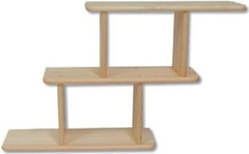 eoshop Polica PK105 iz masivnega lesa (barva lesa: hrast)