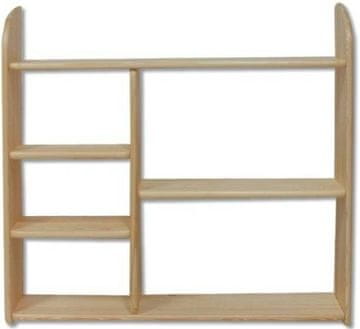 eoshop Polica PK107 iz masivnega lesa (barva lesa: oreh)