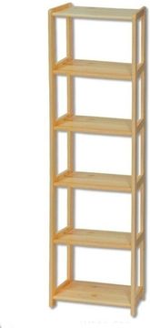 eoshop Regál RG121 iz masivnega lesa - širina 40 cm (barva lesa: bor)