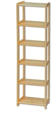 eoshop Regál RG121 iz masivnega lesa - širina 60 cm (barva lesa: jelša)