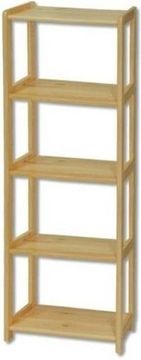 eoshop Regál RG123 iz masivnega lesa - širina 80 cm (barva lesa: hrast)