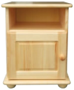 eoshop Nočna omarica SN109 iz masivnega lesa (barva lesa: oreh)