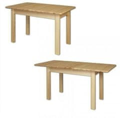 eoshop Zložljiva miza ST101 S120(170) iz masivnega lesa (barva lesa: hrast)