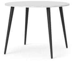eoshop Jedilna miza Retro 386 bela/črna