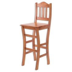eoshop Leseni barski stolček KT111, v83, bor (Barva lesa: Naravno (lakirano))