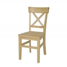 eoshop Leseni jedilni stol KT122, bor (barva lesa: jelša)