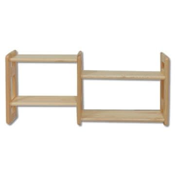 eoshop Polica PK104, 44x19, bor (barva lesa: oreh, širina: 100)