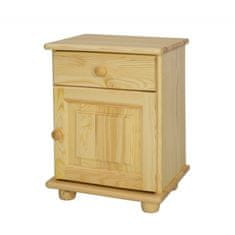 eoshop Nočna omarica SN101, 42x55x35, bor (barva lesa: hrast)