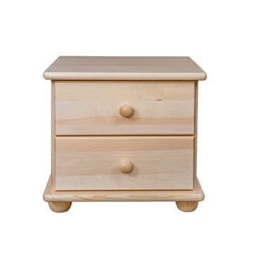 eoshop Nočna omarica SN108, 42x41x35, bor (barva lesa: jelša)