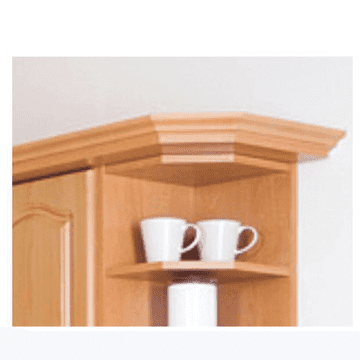 KONDELA krona / dekorativni seznam do kabinet W60 / 60, jelša, LORA NOVO MDF KLASIČNO